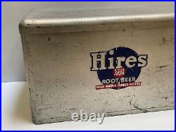 Vintage 1960s Hires Root Beer Metal Cooler Nice Paint (22in x 12in x 13in)