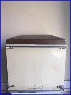 Vintage 1970s Coleman Convertible Metal Camping Ice Chest Cooler RV Refrigerator