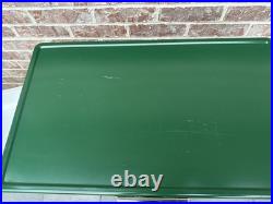 Vintage 1970s' Coleman Cooler Green & White 22L x 13.5Wx 15.5H