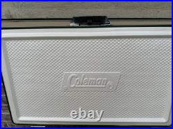Vintage 1970s' Coleman Cooler Green & White 22L x 13.5Wx 15.5H