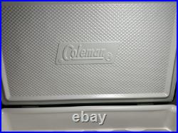 Vintage 1970s' Coleman Cooler Green & White 22L x 13.5Wx 15.5H