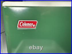 Vintage 1970s' Coleman Cooler Green & White 22L x 13.5Wx 15.5H