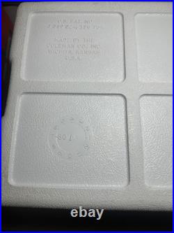 Vintage 1970s' Coleman Cooler Green & White 22L x 13.5Wx 15.5H