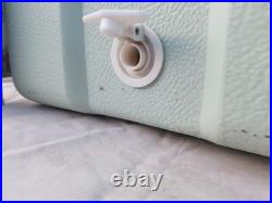 Vintage 1970s Coleman Cooler Metal Folding Handles Lime Green Beer Can bonus