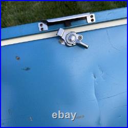 Vintage 1970s Large Blue Coleman Snow-Lite Cooler Metal Cooler 28x16x15 WithTrays