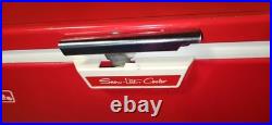 Vintage 1972 Coleman Sno-Lite Steel Red Cooler Read Description