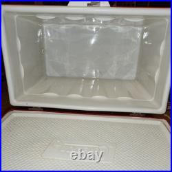 Vintage 1972 Coleman Sno-Lite Steel Red Cooler Read Description