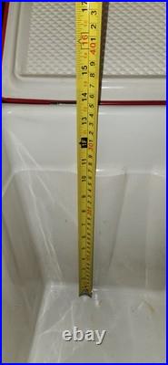 Vintage 1972 Coleman Sno-Lite Steel Red Cooler Read Description