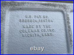 Vintage 1975 Red & White Coleman Metal Cooler