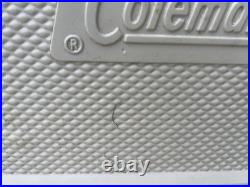 Vintage 1975 Red & White Coleman Metal Cooler