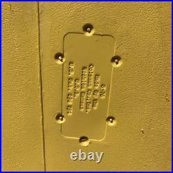 Vintage 1976 Coleman Yellow Mustard Cooler with Metal Handles & Tray