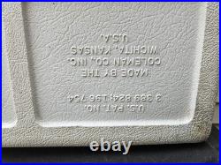 Vintage 1977 XL 89 Quart Coleman Ice Blue Steel Belted Metal Cooler 28