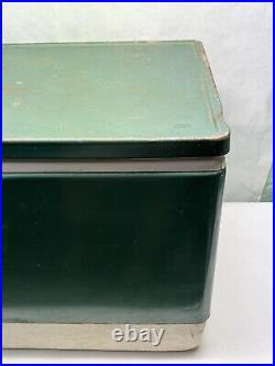 Vintage 1979 Coleman Model 5255 Green Snow-Lite 13 1/2 Gallon Cooler With Box Tray