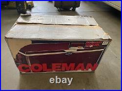 Vintage 1980's Coleman Burgundy Steel Belted Large 80 Quart Cooler 5256D705