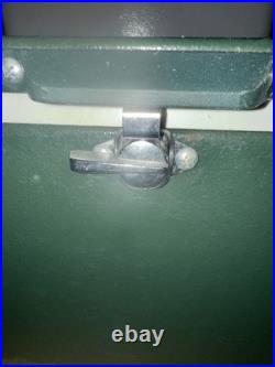 Vintage 1980's Coleman Green Steel Belted XLarge 80 Quart Cooler VERY NICE COND