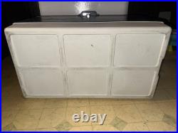 Vintage 1980's Coleman Green Steel Belted XLarge 80 Quart Cooler VERY NICE COND