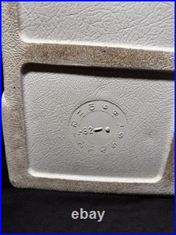 Vintage 1980's Large Coleman Metal Green White Cooler Ice Chest 22.5×13.5×16