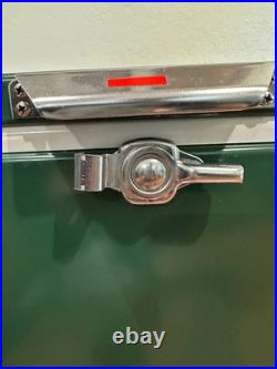 Vintage 1980s Large Green Metal COLEMAN CoolerIce Chest Made in USA