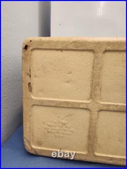Vintage 1981 Coleman Camping Cooler Retro Green Metal/Plastic Ice Chest 22x16x14