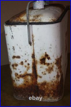 Vintage 50's Metal 7up Progress Refrigeration Cooler -Solid But Needs TLC