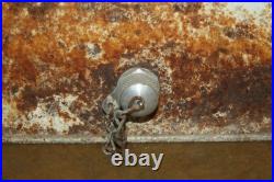 Vintage 50's Metal 7up Progress Refrigeration Cooler -Solid But Needs TLC