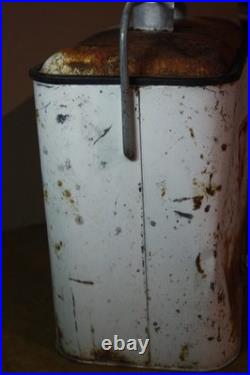 Vintage 50's Metal 7up Progress Refrigeration Cooler -Solid But Needs TLC