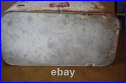 Vintage 50's Metal 7up Progress Refrigeration Cooler -Solid But Needs TLC