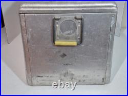Vintage 50's Metal 7up Progress Refrigeration Cooler withTray Locking 23x13x13