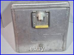 Vintage 50's Metal 7up Progress Refrigeration Cooler withTray Locking 23x13x13