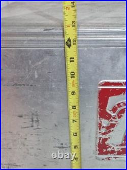 Vintage 50's Metal 7up Progress Refrigeration Cooler withTray Locking 23x13x13