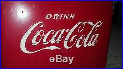 Vintage'50s Coca-Cola Metal Cooler with Side Opener