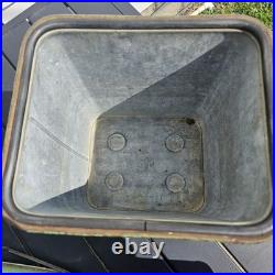 Vintage 50s Magikooler Leisure Chest Rusty Picnic Ice Chest Cooler Green 16x9
