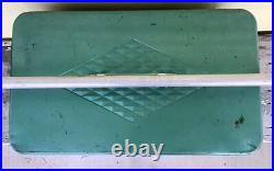 Vintage 60's Green Metal COLEMAN Chest Cooler Diamond Logo Retro Party Beer Soda