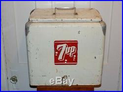 Vintage 7 Up Metal Embossed Cooler
