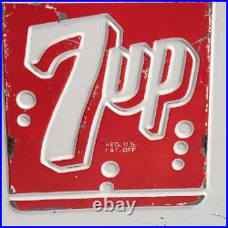 Vintage 7 Up Progress Refrigerator Co Metal Cooler READ FLAWS