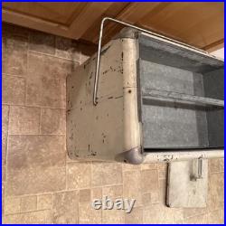 Vintage 7UP Metal Cooler Progress Refrigerator Co Soda Ice Chest 1950s