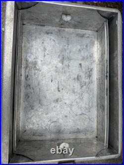 Vintage 7UP Progress Refrigerator Co Metal Cooler Ice Chest Louisville KY