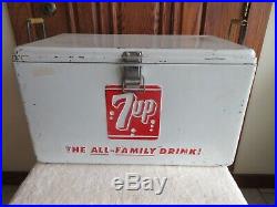 Vintage 7up Metal Cooler