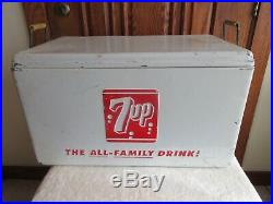 Vintage 7up Metal Cooler