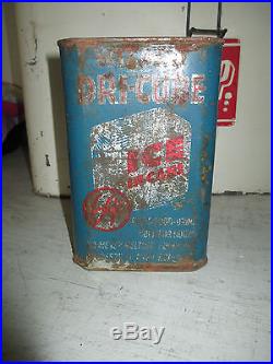 Vintage 7up Metal Cooler, Container & 4 Wizard Dri Cube Ice In Cans, SEE DETAILS
