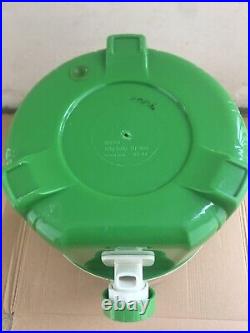 Vintage 80s Sally Bottle Japan Retro Green Metal Plastic Water Cooler