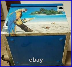 Vintage 90's Corona Extra Find Your Beach Metal Cooler Ice Chest w Bottle Opener
