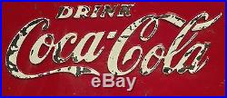 Vintage ACTON Red Metal DRINK COCA COLA Soda Ice Chest Cooler Bottle Opener