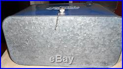 Vintage Airline Pepsi Cola Blue Metal Cooler With Ice Chest-1950's-Original Paint