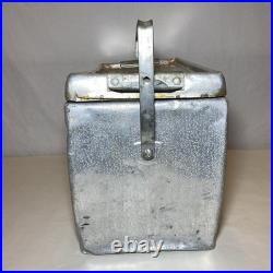 Vintage Aluminum Ice Chest Cooler Handle Medium Metal Heavy Duty Pre 1950s