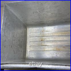 Vintage Aluminum Ice Chest Cooler Handle Medium Metal Heavy Duty Pre 1950s