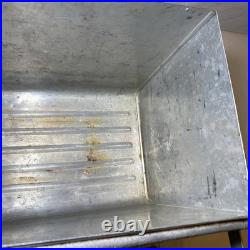 Vintage Aluminum Ice Chest Cooler Handle Medium Metal Heavy Duty Pre 1950s