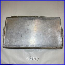 Vintage Aluminum Ice Chest Cooler Handle Medium Metal Heavy Duty Pre 1950s