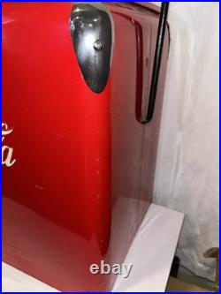 Vintage Antique Coca Cola Metal Icebox Cooler