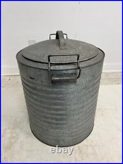 Vintage Arctic Galvanized Metal Cooler 10 GALLON water dispenser jug country boy